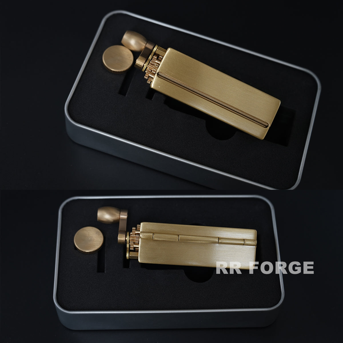 premium brass & rhodium-plated grass roller