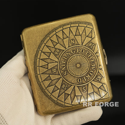 Vintage Box-Compass-Copper(Distressed)(Sold only with rollers)